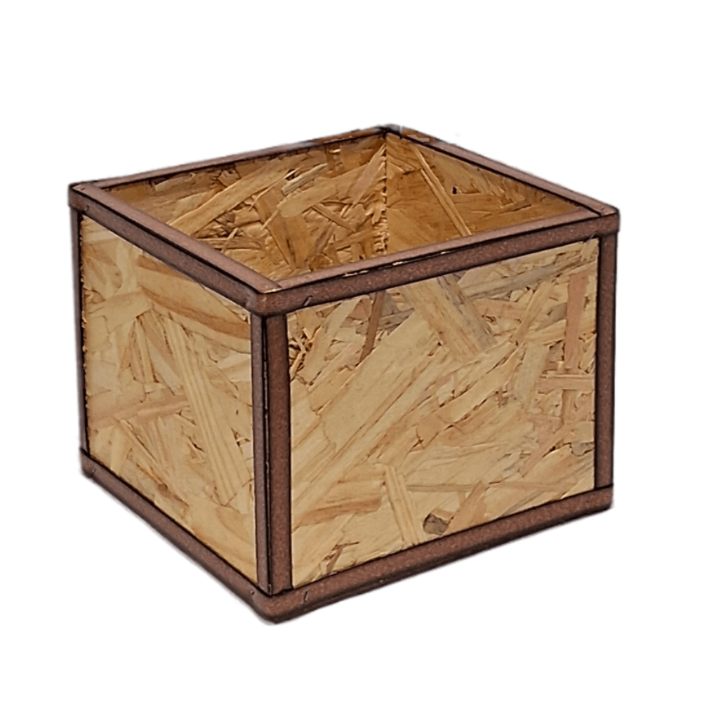 PORTA CRISANTEMO QD RUSTICO NATURAL